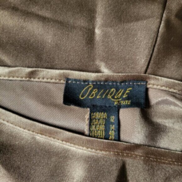 Vintage  Satin Skirt + Tank Set   Party Size 12 P - Picture 4 of 11